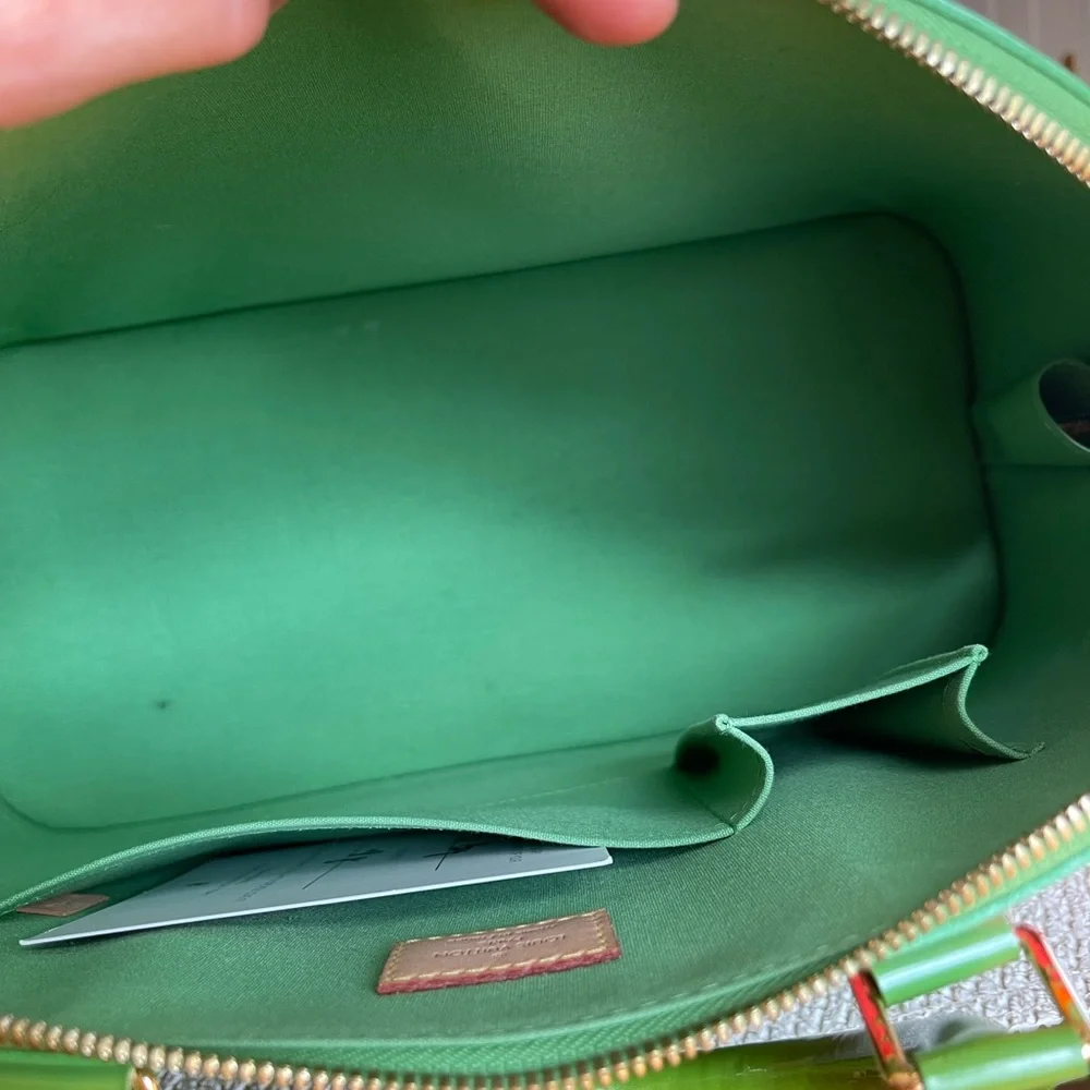 Louis Vuitton Vernis Alma GM - Limited Edition Stephen Sprouse Roses - Green